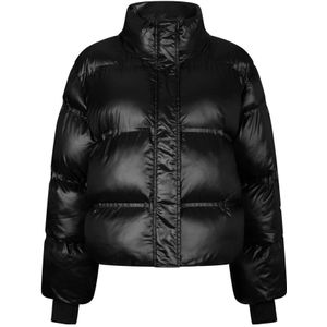 Gewatteerd jack met opstaande kraag, model 'Rhea'