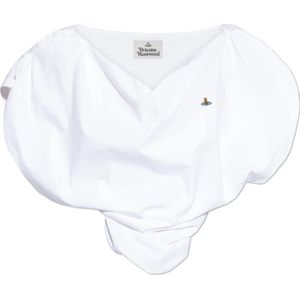 Vivienne Westwood, Dames, Blouses & Shirts, Wit, Maat: 2XS Katoen,
