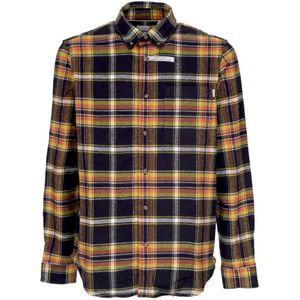 Timberland, Heren, Overhemden, Zwart, Maat: XL Flanel,
