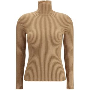 Max Mara, Dames, Truien, Bruin, Maat: S Wol,