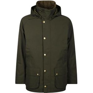 Barbour, Heren, Jassen, Groen, Maat: XL Katoen,