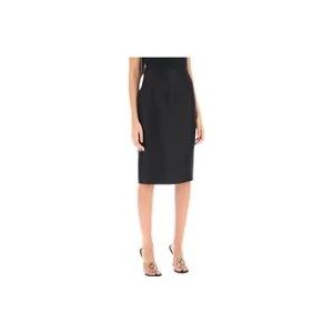 Versace Pencil Skirts , Black , Dames , Maat: S