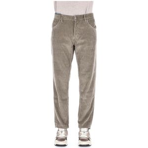 PT Torino, Heren, Broeken, Grijs, Maat: W32 Katoen,