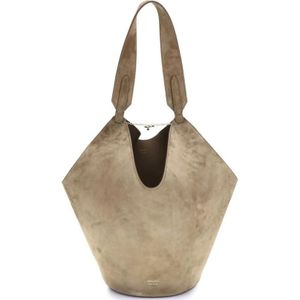 Khaite, Dames, Tassen, Beige, Maat: ONE Size Suède,