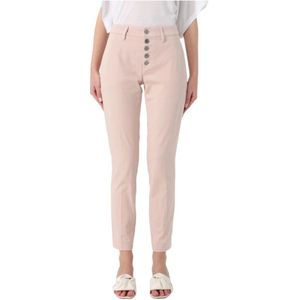Dondup, Dames, Broeken, Roze, Maat: W32 Katoen,