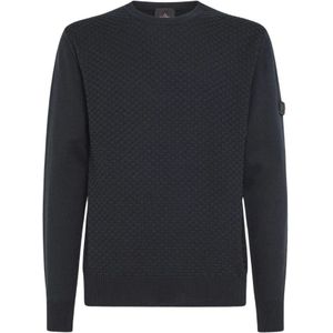 Peuterey, Heren, Truien, Blauw, Maat: L Katoen,