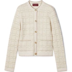 Gucci, Dames, Truien, Beige, Maat: M Wol,