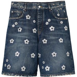 Marc Jacobs, Dames, Korte broeken, Blauw, Maat: W26 Katoen,
