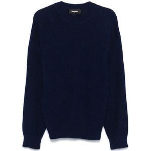 Dsquared2 Stijlvolle Pullover Sweater , Blue , Heren , Maat: M