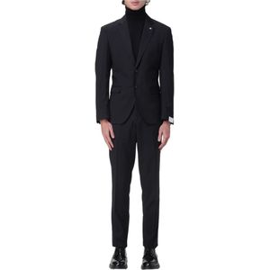 Manuel Ritz, Heren, Pakken, Zwart, Maat: S