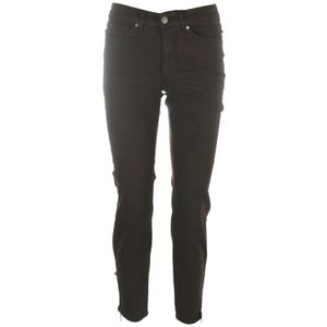 C.Ro, Dames, Jeans, Bruin, Maat: S Katoen,