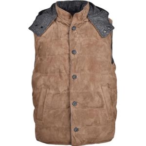 The Jack Leathers, Heren, Jassen, Beige, Maat: L Suède,