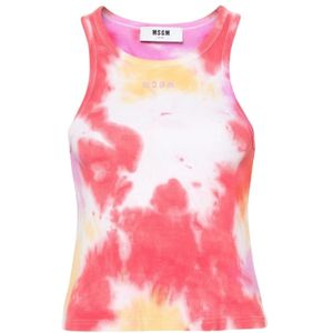 Msgm, Dames, Tops, Veelkleurig, Maat: M Katoen,