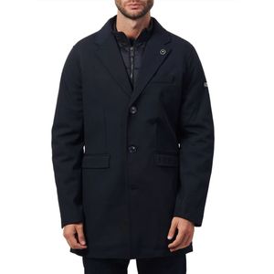 YES Zee, Heren, Mantels, Blauw, Maat: S Leer,
