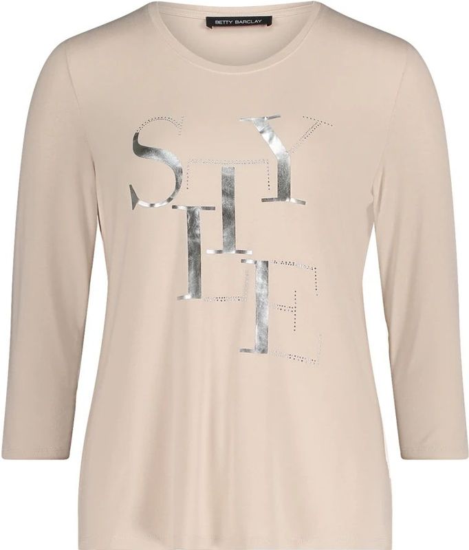 Betty Barclay, Dames, Tops, Beige, Maat: S Leer,