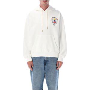 Casablanca, Heren, Sweatshirts & Hoodies, Beige, Maat: M Katoen,