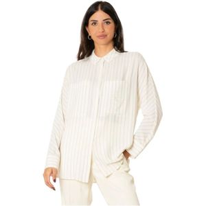 Semicouture, Dames, Blouses & Shirts, Beige, Maat: S Zijde,