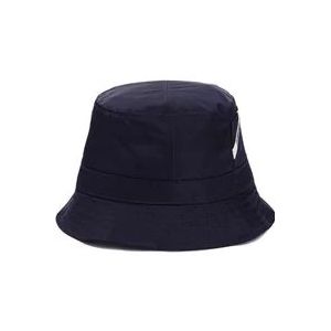 Jacquemus Navy Blue Ovalie Hats Caps , Blue , Dames , Maat: 58 CM