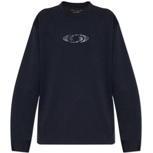 MM6 Maison Margiela, Dames, Sweatshirts & Hoodies, Blauw, Maat: M Poliester,