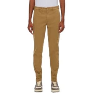 Fay, Heren, Broeken, Bruin, Maat: W32 Katoen,