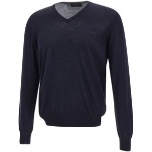 Gran Sasso, Heren, Truien, Blauw, Maat: 3XL Wol,