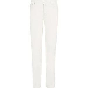Kiton, Heren, Jeans, Wit, Maat: W38 Linnen,