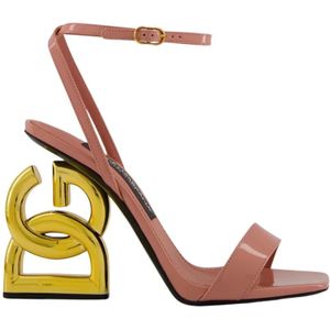Dolce & Gabbana, Dames, Schoenen, Roze, Maat: 36 EU Leer,