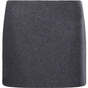 Sportmax, Dames, Rokken, Grijs, Maat: S Wol,