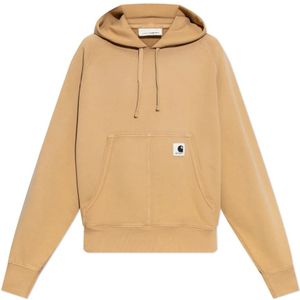 Carhartt Wip, Dames, Sweatshirts & Hoodies, Beige, Maat: XS Katoen,