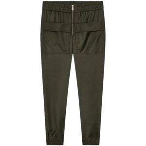 Dondup, Dames, Broeken, Groen, Maat: W26 Viscose,