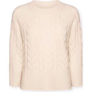 Elena Mirò, Dames, Truien, Wit, Maat: XS Wol,