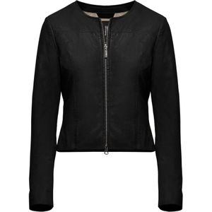 BomBoogie, Dames, Jassen, Zwart, Maat: XL Leer,