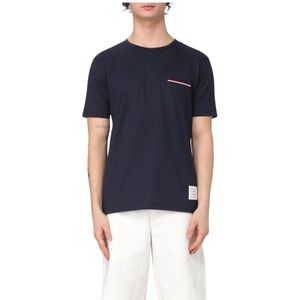 Thom Browne, Heren, Tops, Blauw, Maat: S