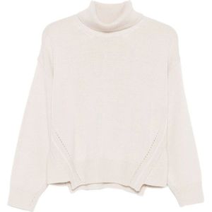 Alpha Studio, Dames, Truien, Wit, Maat: XS Wol,