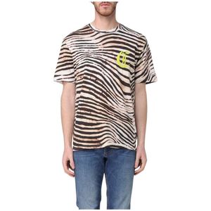 Just Cavalli, Heren, Tops, Veelkleurig, Maat: M Katoen,