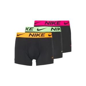 Nike Zwarte Boxershorts met Logo Elastische Tailleband , Black , Heren , Maat: S