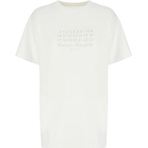 Maison Margiela, Dames, Tops, Wit, Maat: S