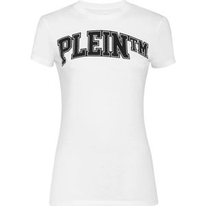 Philipp Plein, Dames, Tops, Wit, Maat: XS Katoen,
