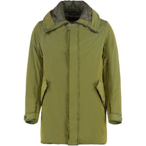 Moorer, Heren, Mantels, Geel, Maat: M Nylon,