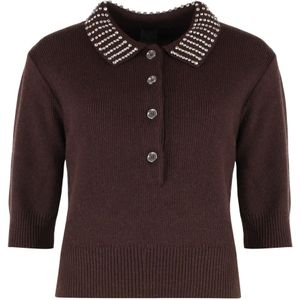 Pinko, Dames, Truien, Bruin, Maat: M Wol,