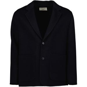 Officine Générale, Heren, Jassen, Blauw, Maat: S Wol,