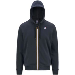 K-Way, Heren, Sweatshirts & Hoodies, Blauw, Maat: M Katoen,