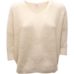 Sun68, Dames, Truien, Wit, Maat: S