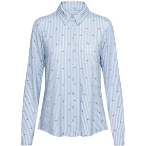 &Co Woman, Dames, Blouses & Shirts, Blauw, Maat: L Viscose,
