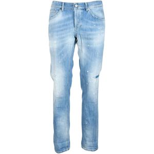 Dondup, Heren, Jeans, Blauw, Maat: W33 Katoen,