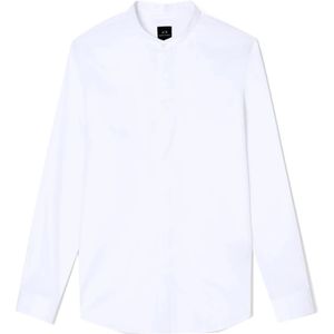 Armani Exchange, Heren, Overhemden, Wit, Maat: XL Katoen,