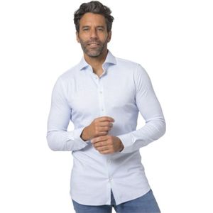 Desoto, Heren, Overhemden, Blauw, Maat: L Katoen,