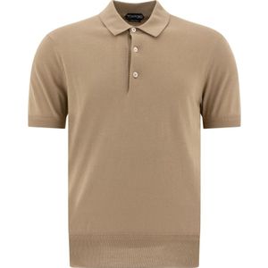 Tom Ford, Heren, Tops, Beige, Maat: M Katoen,