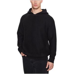 Calvin Klein Jeans, Heren, Sweatshirts & Hoodies, Zwart, Maat: L Katoen,