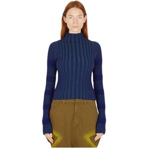 Paula Canovas del Vas, Dames, Truien, Blauw, Maat: M Wol,